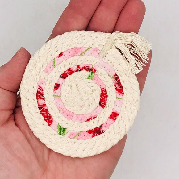 Stocking Stuffer Bundle Car Cup Holder Coasters 4 Sets of 2 (8 Coasters) Cherrie - Picture 4 of 5